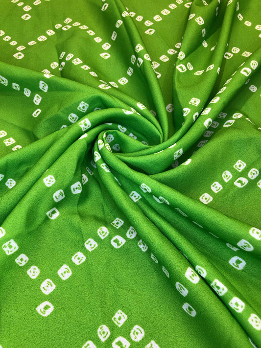 GREEN ZIGZAG BANDHINI ᴄᴜꜱᴛᴏᴍ