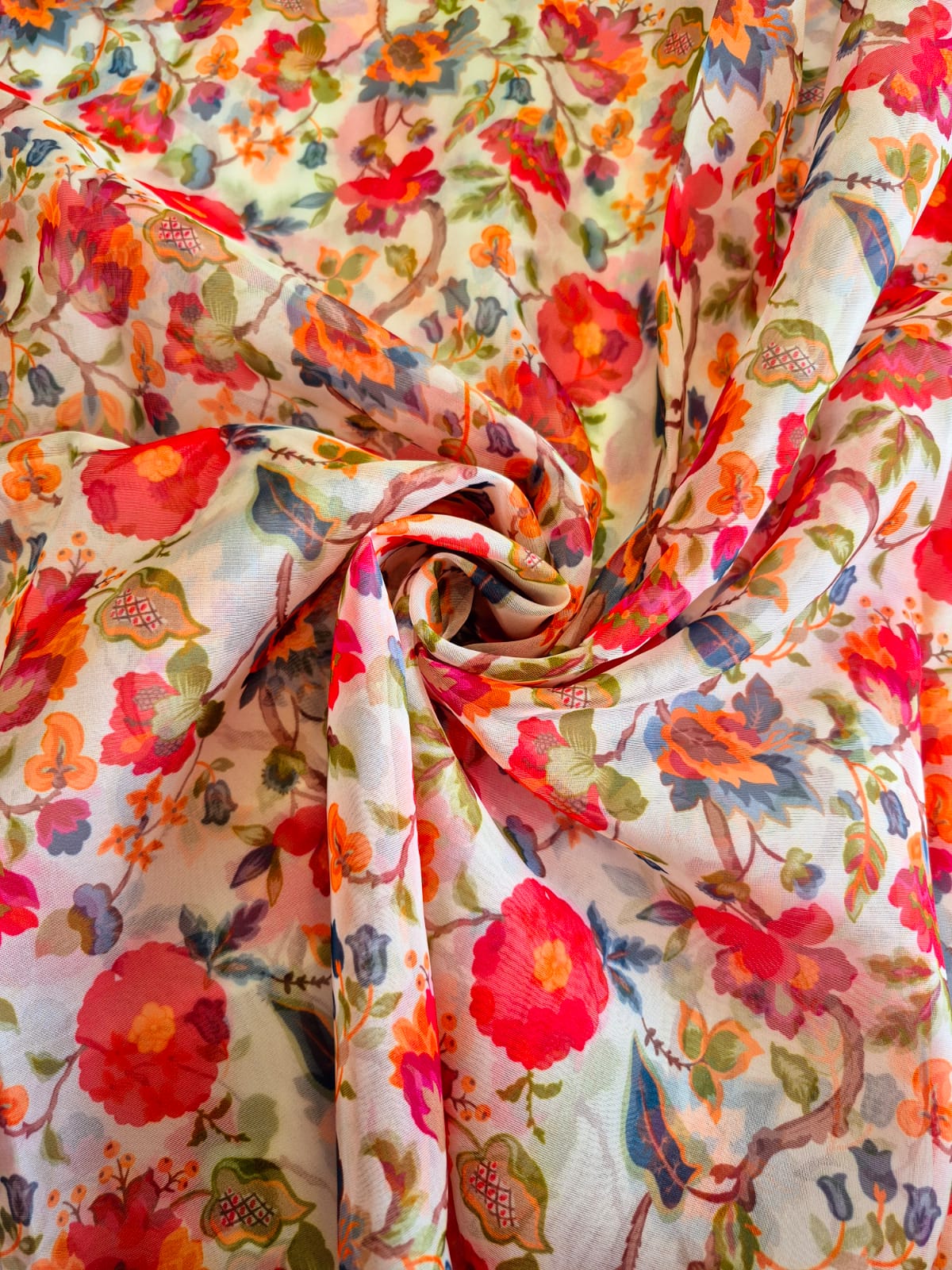 SUMMER FLORAL ORGANZA 44inches