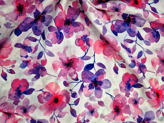WINE FLORAL (LINEN)