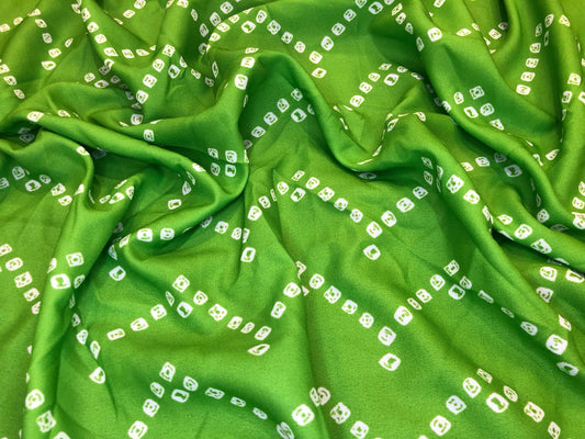 GREEN ZIGZAG BANDHINI ᴄᴜꜱᴛᴏᴍ