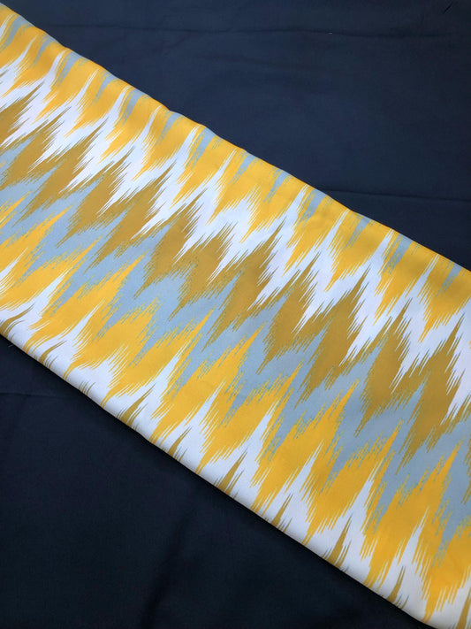 YELLOW ZIGZAG IKKAT ᴄᴜꜱᴛᴏᴍ