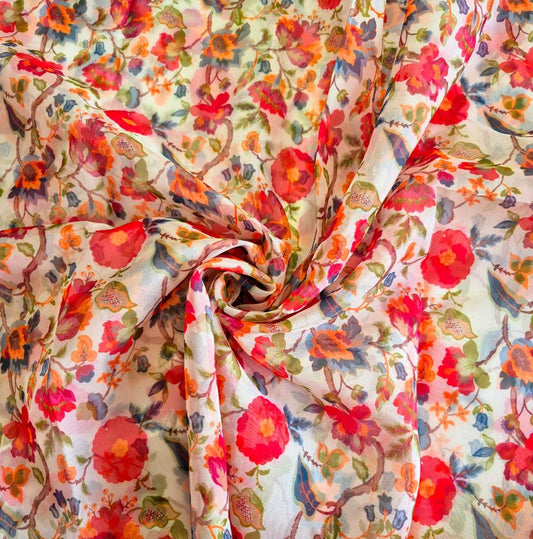 SUMMER FLORAL ORGANZA 44inches