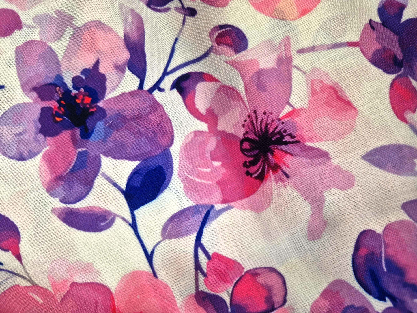 WINE FLORAL (LINEN)