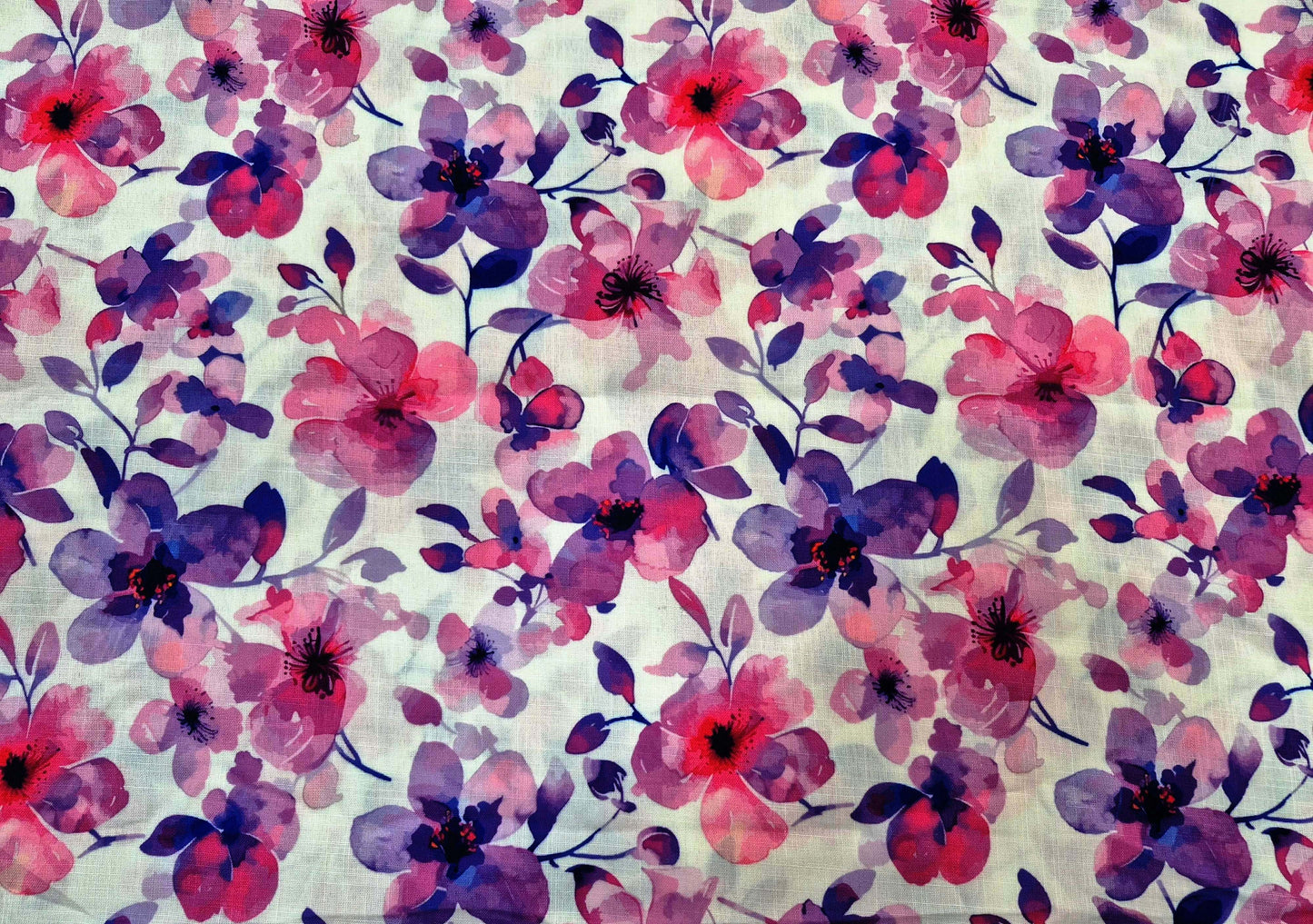 WINE FLORAL (LINEN)