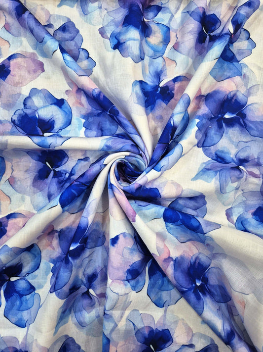 BLUE FLORAL DREAMS (LINEN)